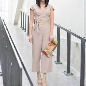 Aritzia Wilfred Brax Linen Jumpsuit